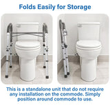 Vaunn Medical Deluxe Toilet Safety Frame