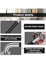 Stainless Steel Bathroom Grab Bars (2 Pcs)