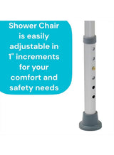 Height Adjustable Shower & Bath Bench