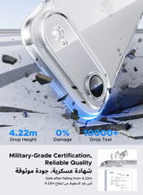 iPhone Air Case Full-coverage Phone Case Military-Grade Drop Protection iPhone Air Cover Delay Yellowing Wear-resistant Anti Scratch & Fingerprint 17 Air Case Ultra Slim Extra Raised Edge