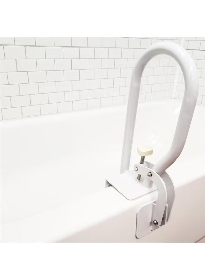 White Bathtub Rail Grab Bar