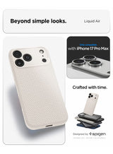 Liquid Air iPhone 17 Pro Max Case Cover (2025) - Natural Titanium