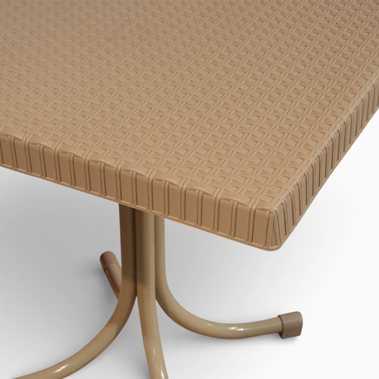 CT063 Palmiye Rattan Table (Fixed Style, Dark Brown / Cappuccino)