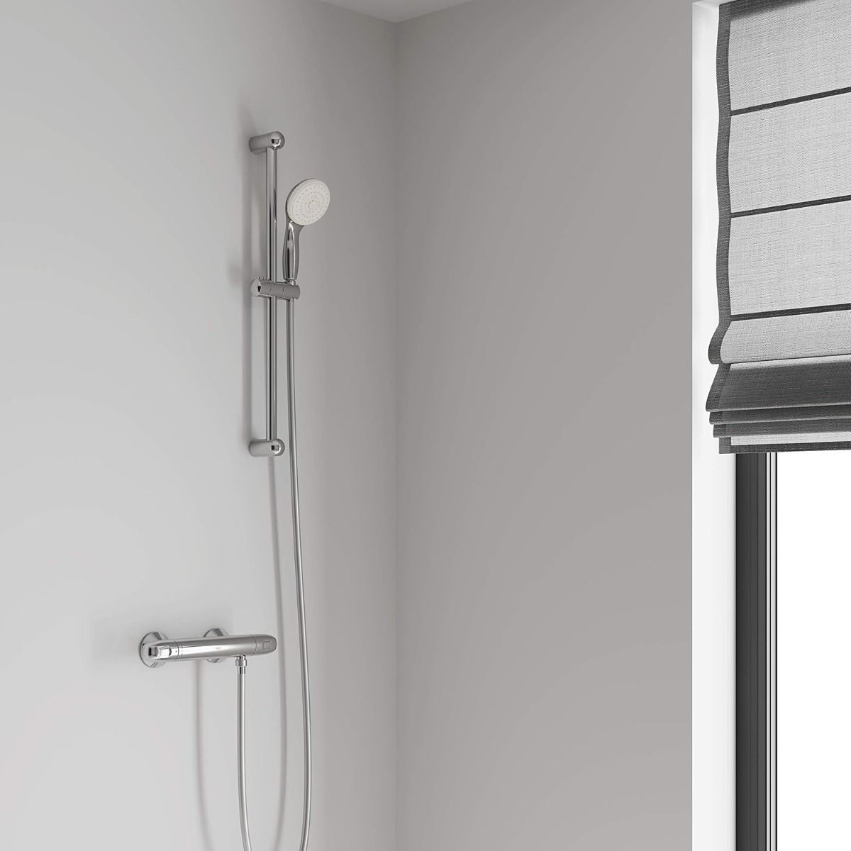 Grohe Shower Rail with Hand Shower 3-Spray and Hose 2764400D