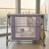 Multifunctional Auto Swing Bassinet HBA-1002 – 5 Playpen Modes with Bluetooth & Remote Control