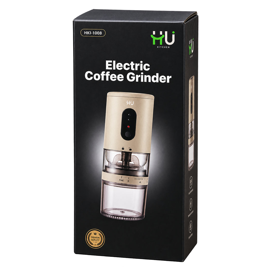 HKI-1008 HU Electric Coffee Grinder with Adjustable Grind Settings