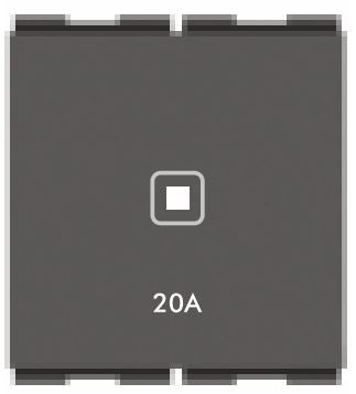 AA 2 564 – 20A Switch Module – Graphite Magnesia