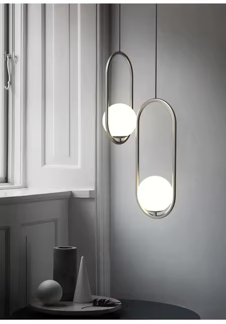Silver E14 Pendant Light