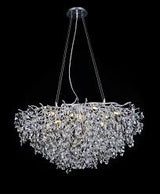 Pendant Light 8093C-800 Aluminum+Crystal CH
