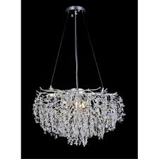 Pendant Light 8093C-800 Aluminum+Crystal CH