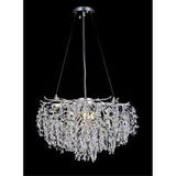 Pendant Light 8093C-800 Aluminum+Crystal CH