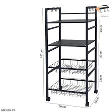 Multifunctional Kitchen Rolling Organizer Rack