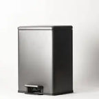 Dustbin Metal Pedal Type Dark Grey BuyonBudget