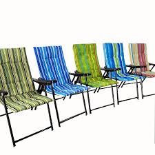 Alm Luxury Camping Chair Strip Color