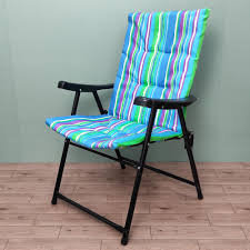 Alm Luxury Camping Chair Strip Color
