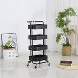 Metal 4 Tier Multi-purpose Organizer Kitchen Rack