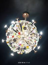 Pendant Light - 61694 - D600 Mixed Colors K9 Crystal - Gold