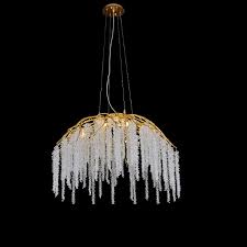 Pendant Light 8085-800 Aluminum+Crystal CH