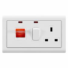 D1-029 45A Cooker Switch with 13A Socket