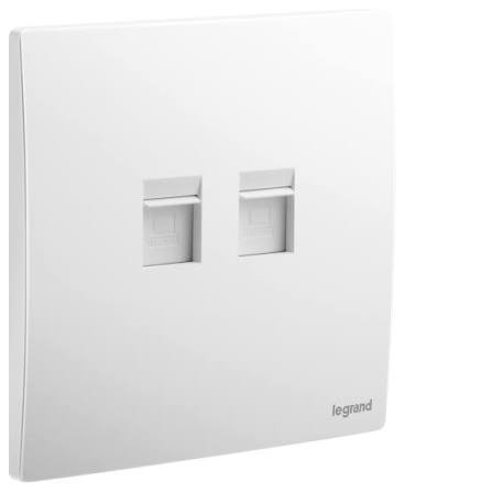 FE180 V1 Ivory V1-032 Double Data Socket