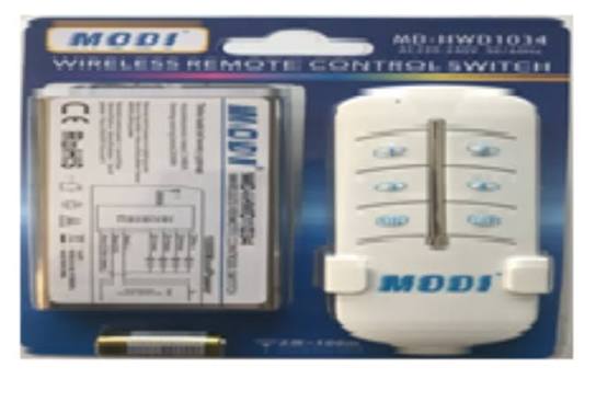 D1-034 Wireless Remote Control Switch (R007 MD-HWD1034)
