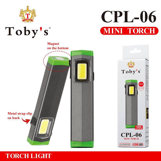 Toby’s CPL-06 Mini Torch 3W COB LED Aluminium Hand Torch