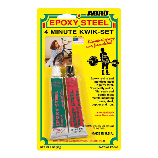 ABRO Epoxy Steel Adhesive 2 oz (Model: ES-507)