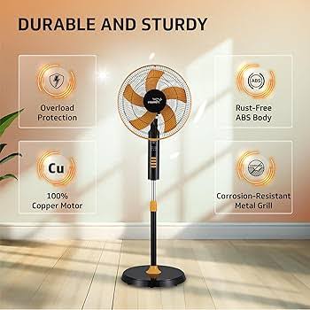 ER005 V.MAX 10 Inch Circulation Stand Fan with Remote V-HWF3018 High Speed Air Circulator Fan