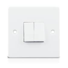 R126 MODI Bakelite MD-HWD5033 2 Gang 1 Way Switch Electrical Wall Switch