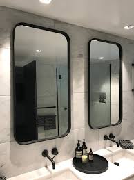 LED Bathroom Mirror – Matt Black Frame