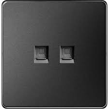 FE153 V1-032 Black Double Data Socket