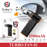 Toby’s Turbo Fan 01 Super Power Fan with 2500mAh Battery & 4 Speed Settings