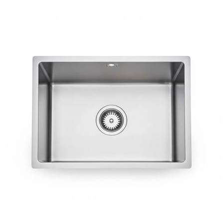 30×30 Silver Single Bowl Top-Mount Kitchen Sink