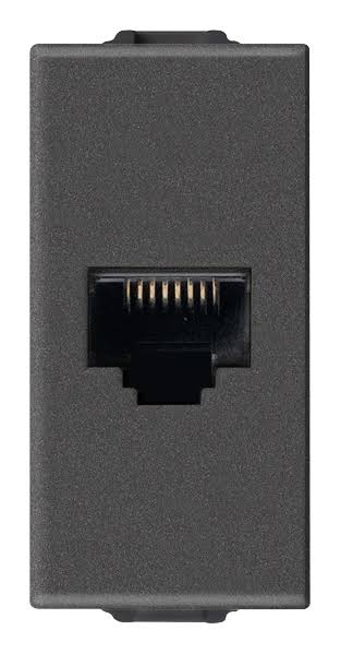 FE392 V7 Black V7-014 Computer Socket RJ45 Modular Data Outlet