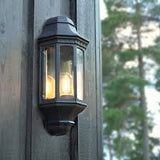 BLACK E27 (40W) - 6410 outdoor wall light