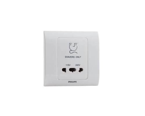FE305 V1 Ivory V1-038 Shaver Socket 3×3