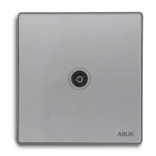 R421 V6 Gray V6-011 Satellite Socket – Modular F-Type TV Satellite Outlet