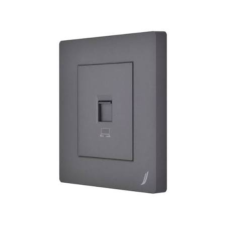 R423 V6 Gray V6-014 Computer Socket – Modular RJ45 Data Socket