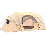 Toby’s 8–12 Person Tunnel Camping Tent – Weather Resistant Family Tent, 420 × 240 × 180 cm Red & White