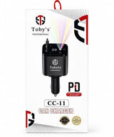 Toby’s CC-11 114W Fast Car Charger with 6-in-1 Retractable Cable & Starry Sky Light