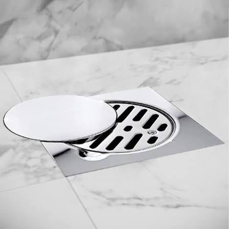 MODI Stainless Floor Drain With Cover MD-HWS9002 10×10CM Stainless Steel Bathroom Floor Drain