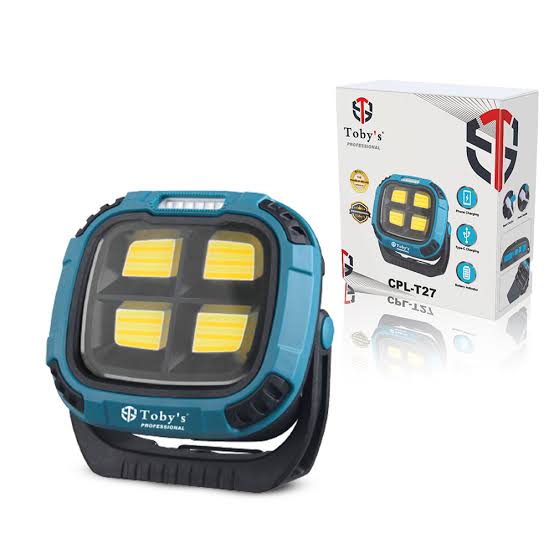 Toby’s CPL-T27 LED Floodlight with 5 Light Colors, 18 Modes & 4000mAh Battery