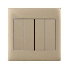 FE192 V1 Matte Golden V1-008 4 Gang 2 Way Switches
