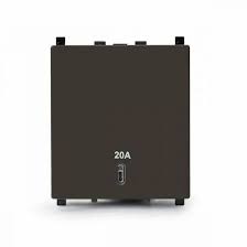 R431 V6 Gray V6-042 20A Switch with Neon – Modular Heavy Duty Switch