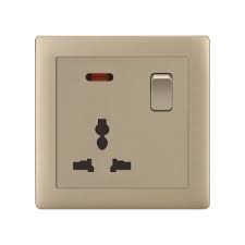 FE195 V1 Matte Golden V1-013 MF Socket with Switch