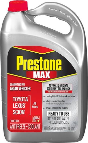 PRESTONE Coolant Red – Toyota 50/50 AF (Model: AF6210/F / AF6200/F)