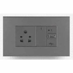 V6 Gray V6-059 25A Modular Power Outlet Socket