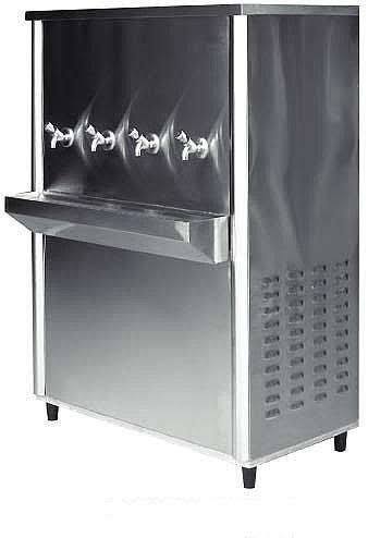 Aether Stainless Steel Water Cooler – 4 Taps, 100 Gallon (Model: ATRWC100GT4)