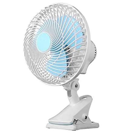 P026 MODI 6 Inch Mini Clip Fan MD-HWF3004 Portable High Speed Clip Fan White