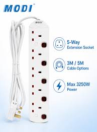 FJ003 MODI British Standard Extension Socket MD-HWA7060